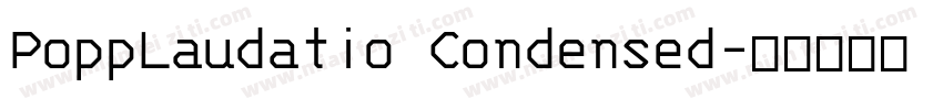 PoppLaudatio Condensed字体转换